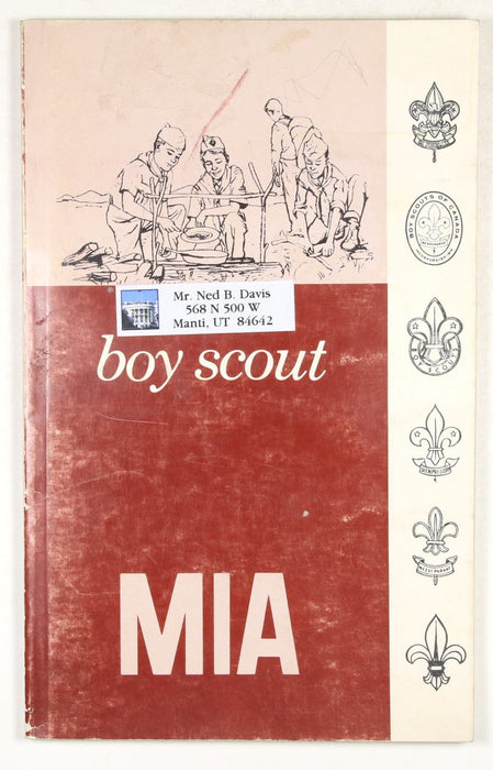 LDS MIA Boy Scout Book 1970