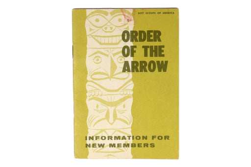 Order of the Arrow Information for New Members Book 1968