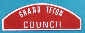 Grand Teton Red and White Council Strip