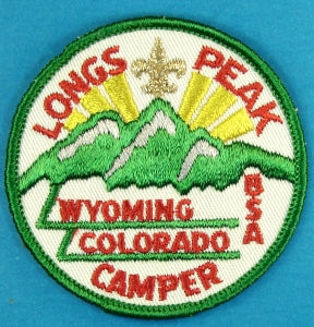Longs Peak Camper Patch Green Border