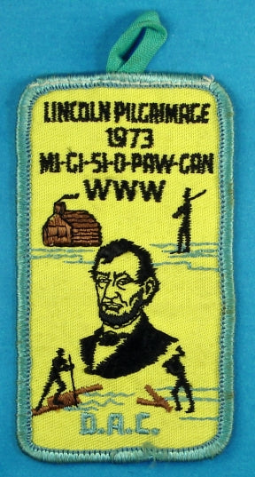 Lincoln Pilgrimmage 1973 Patch