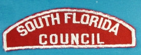 South Florida Council Red and White Type 2 Council Strip