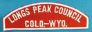Longs Peak Council Red and White Council Strip