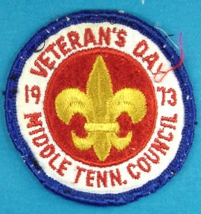 1973 Veteran's Day Patch
