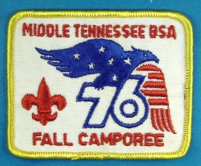 Middle Tennessee 1976 Fall Camporee Patch