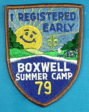 Boxwell Summer Camp 1979 Patch