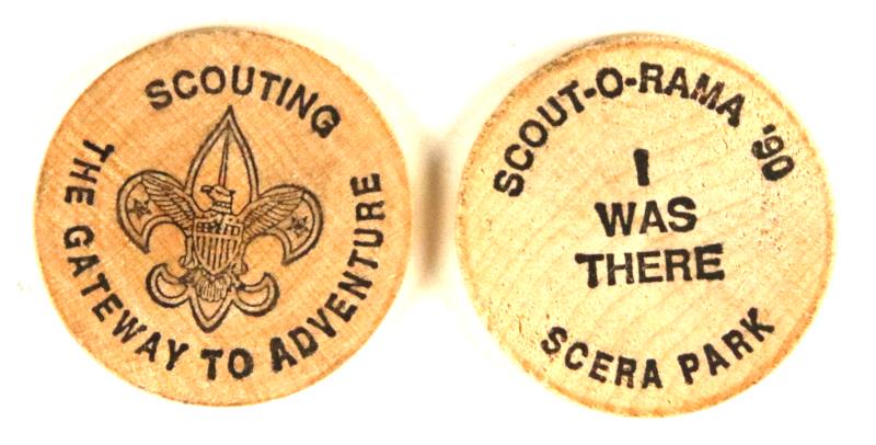 1990 Scout O Rama Wooden Nickel