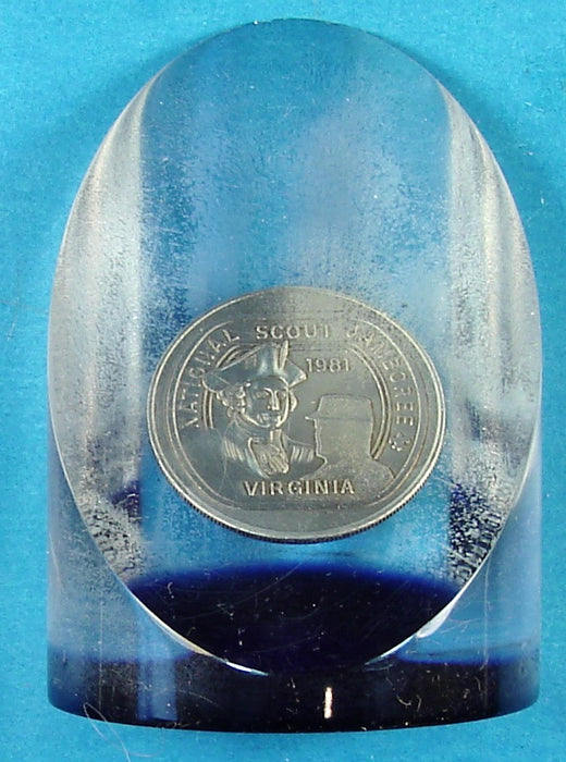 1981 NJ Coin in Resin Stand