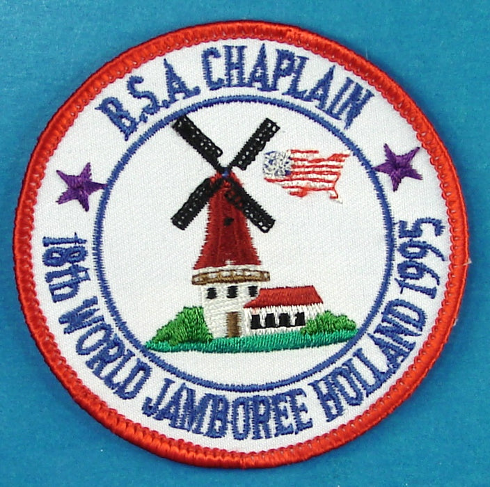 1995 WJ Pocket Patch BSA Chaplain