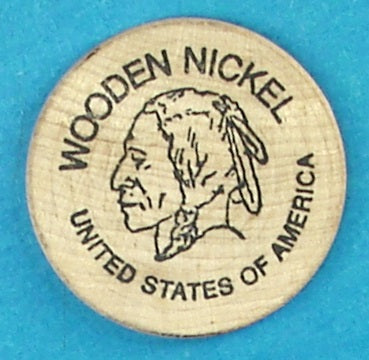 1995 WJ Wooden Nickle