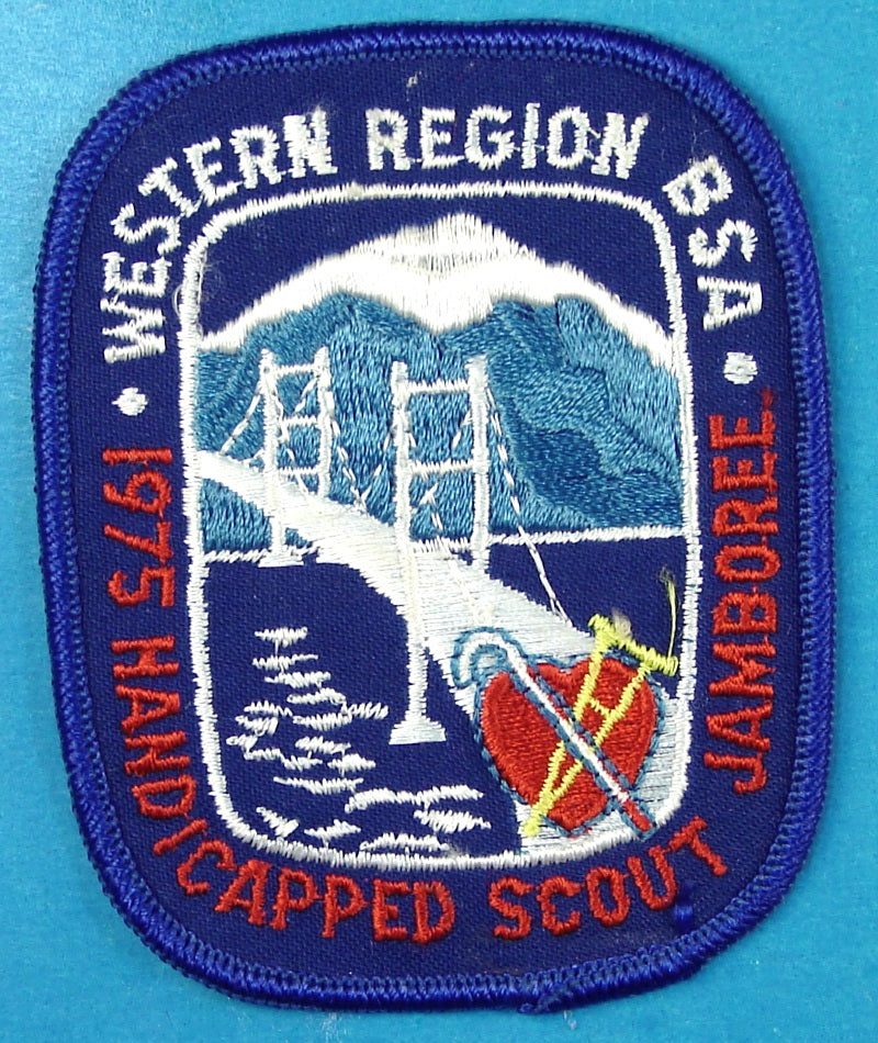 1975 Western Region Handicapped Scout Jamboree Patch