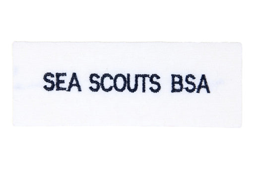 Sea Scouts B.S.A. Shirt Strip Black on White Twill