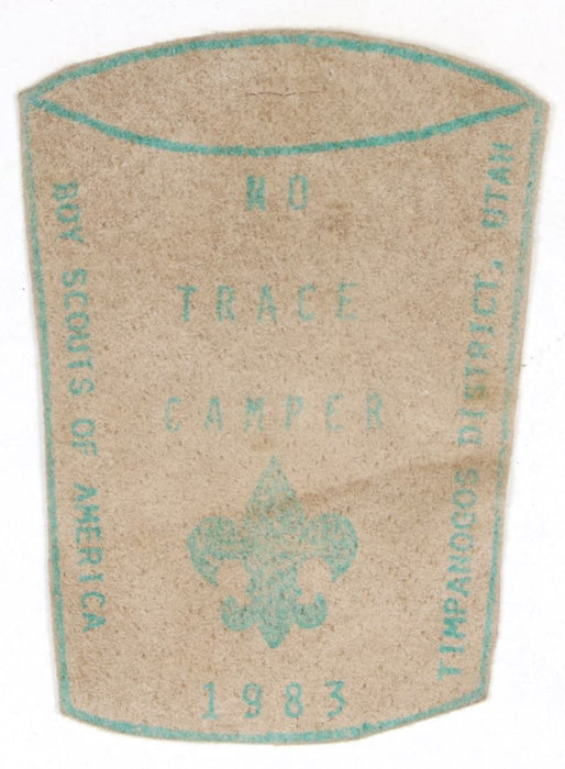 Timpanogos Distrcit 1983 Leave No Trace Camper Leather
