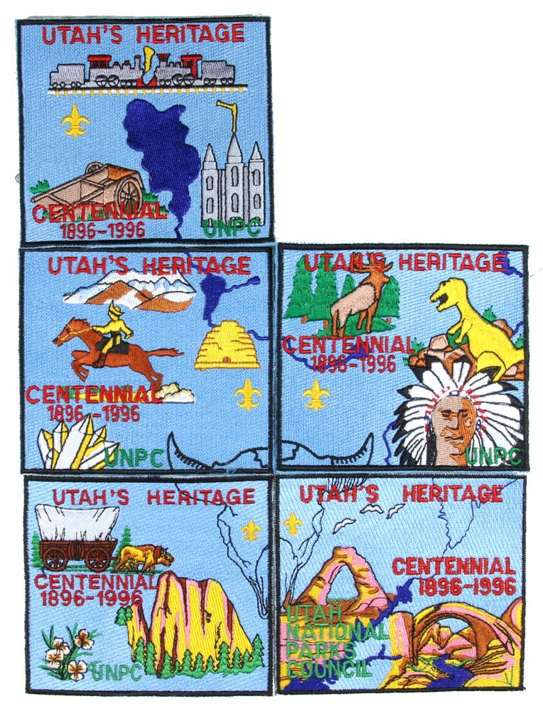 Utah National Parks Heritage Centennial Patch Set