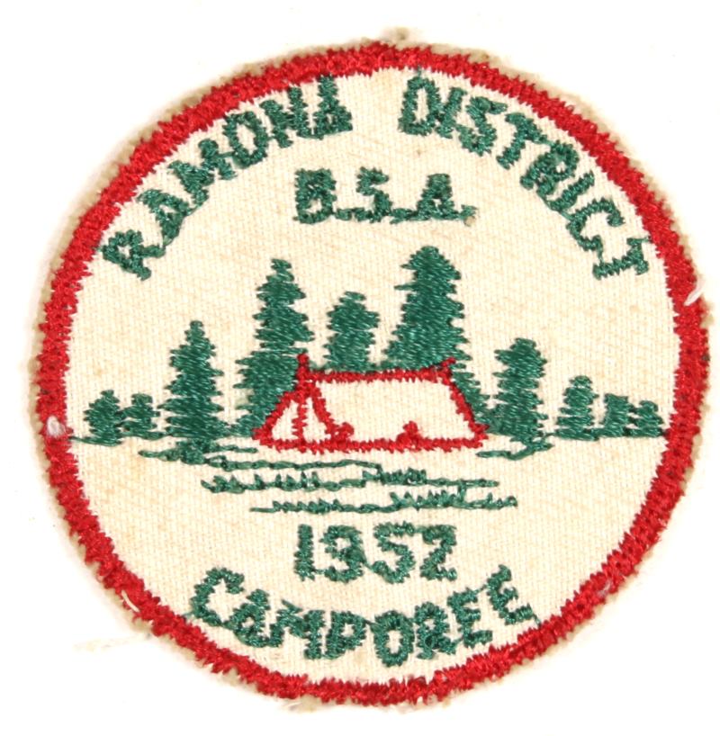Ramona District Camporee Patch 1952