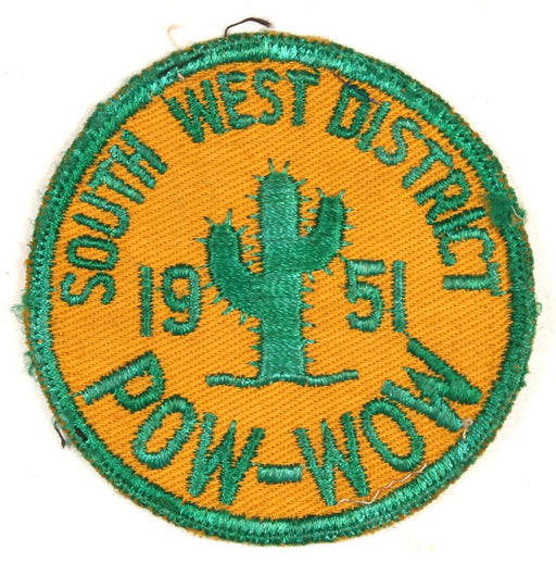 South West District Pow-Wow Patch 1951