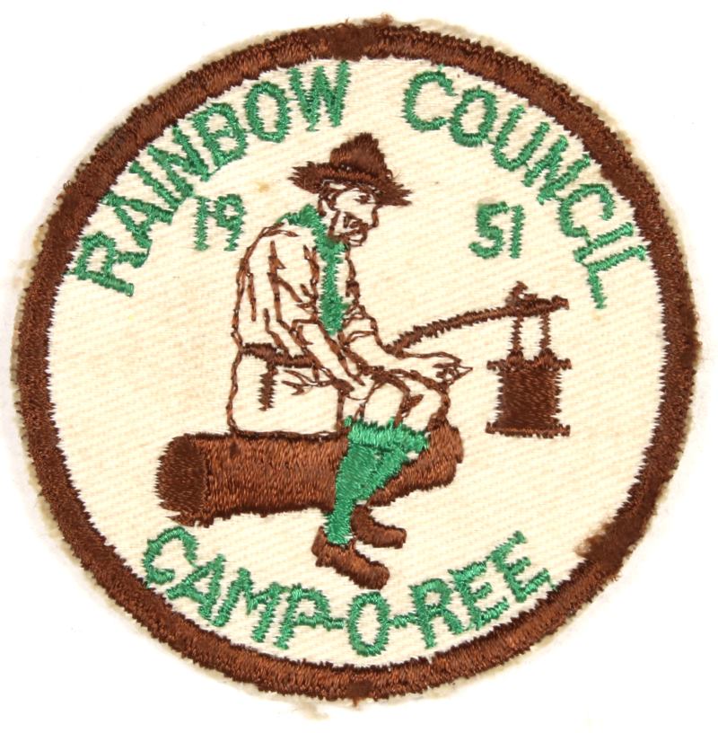 Rainbow Camp-O-Ree Patch 1951