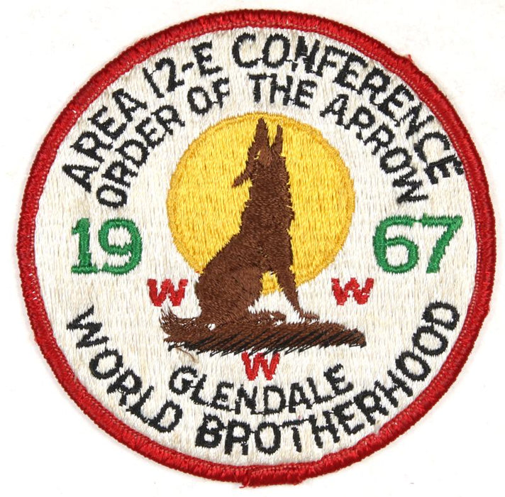 1967 Area 12E Section Conference Patch