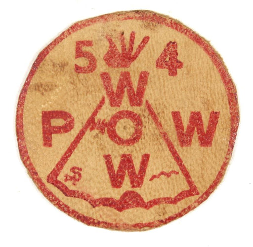 1954 Pow Wow Leather Patch 2"