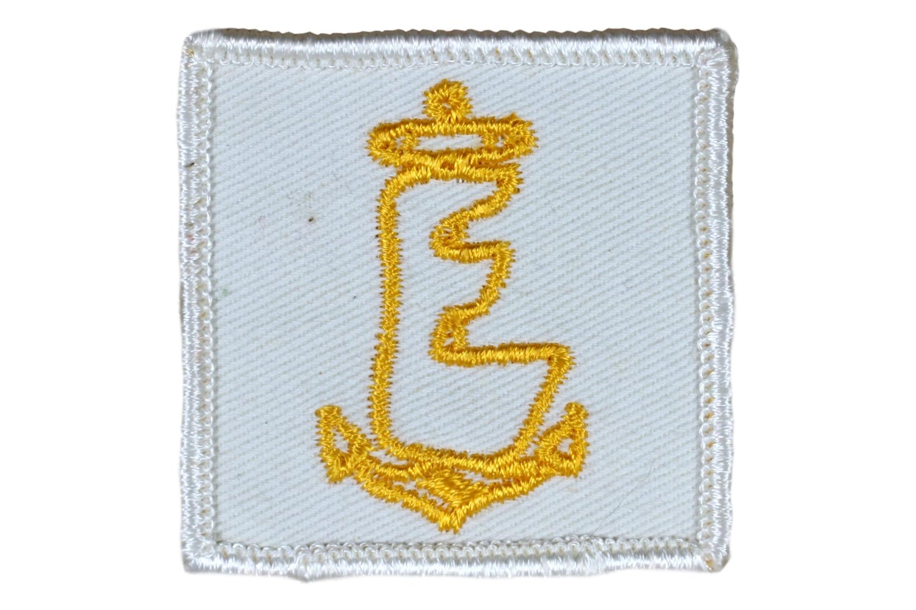 Sea Explorer Universal Patch on White Yellow Embroidery