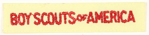 Cub Scouts 1970s - 2000s Yellow Boy Scouts of America Shirt Strip