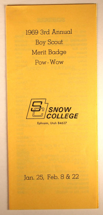 1969 Snow College Merit Badge Pow Wow Program