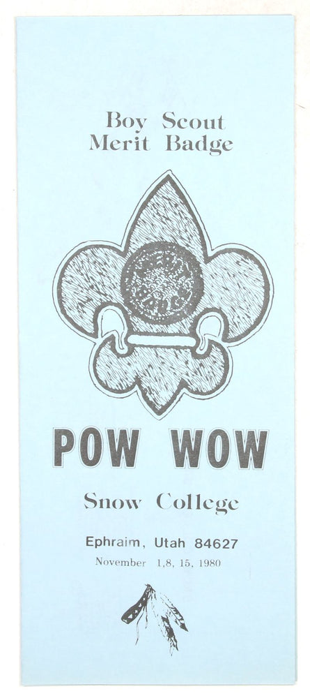1980 Snow College Merit Badge Pow Wow Program