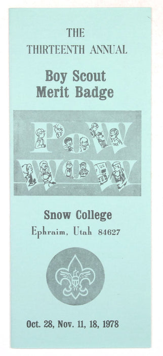 1978 Snow College Merit Badge Pow Wow Program