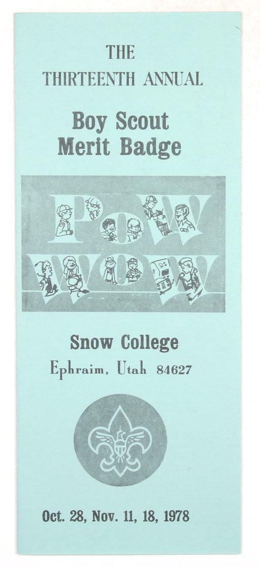 1978 Snow College Merit Badge Pow Wow Program