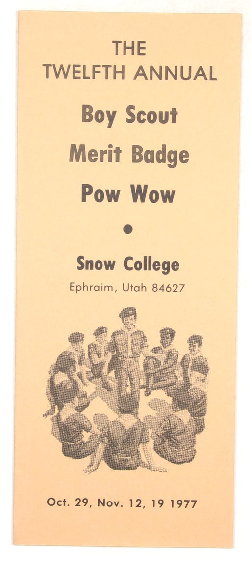1977 Snow College Merit Badge Pow Wow Program