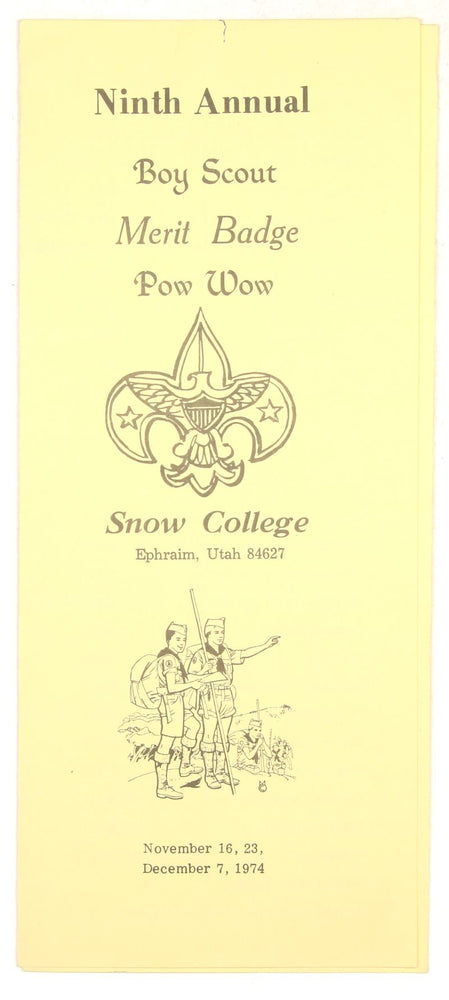 1974 Snow College Merit Badge Pow Wow Program