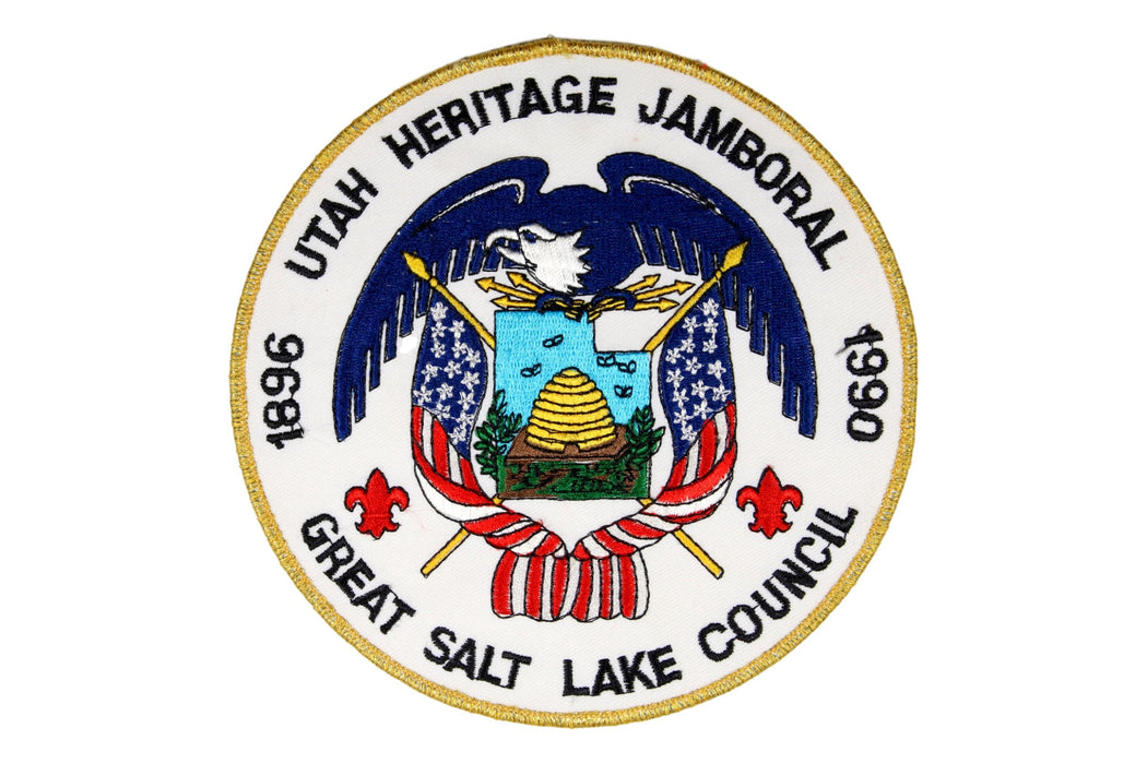 1990 Great Salt Lake Utah Heritage Jamboral Jacket Patch