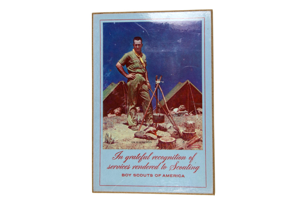 In Grateful Recognition Scoutmaster Plaque
