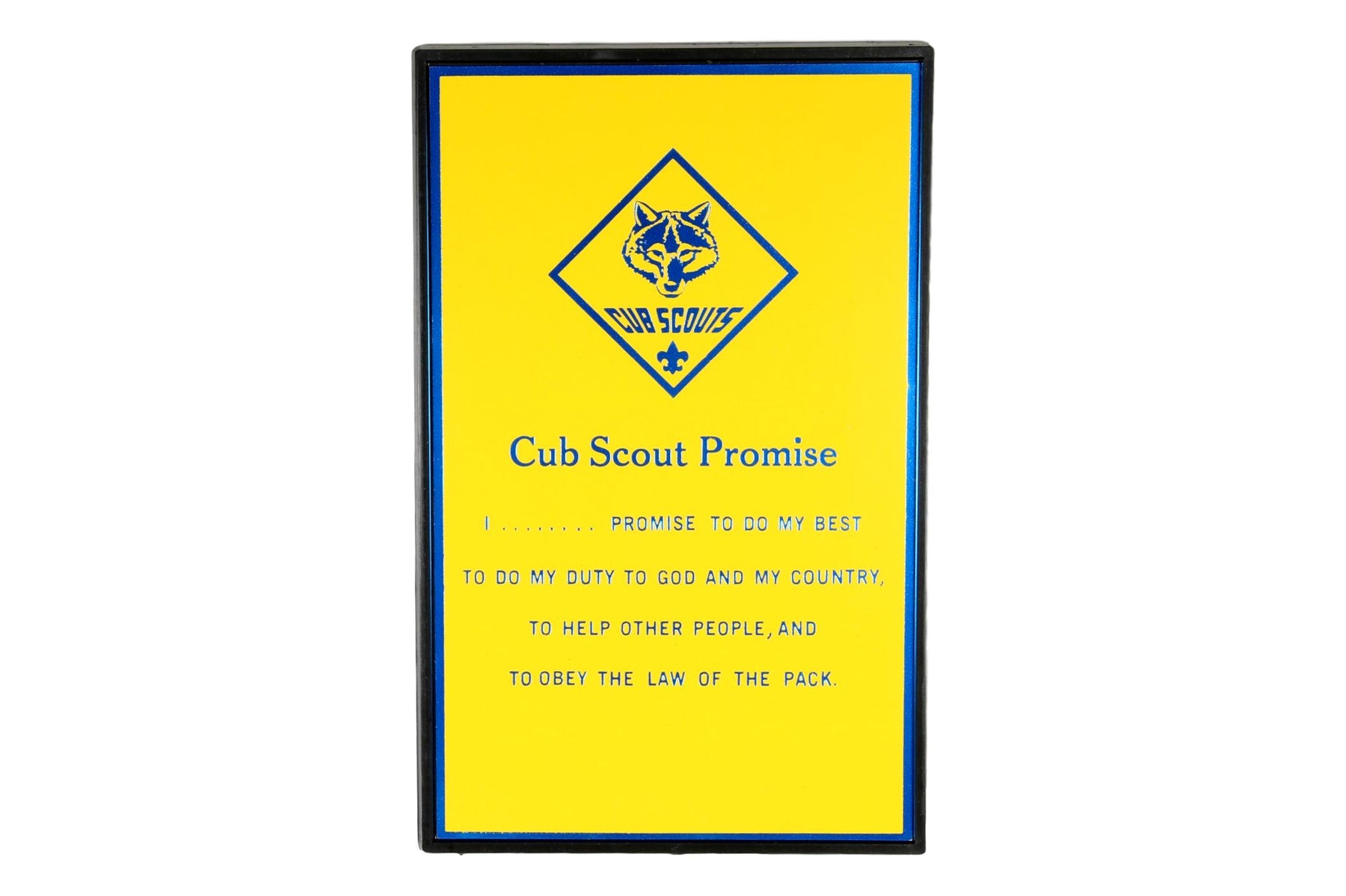 Cub Scout Promise Plaque
