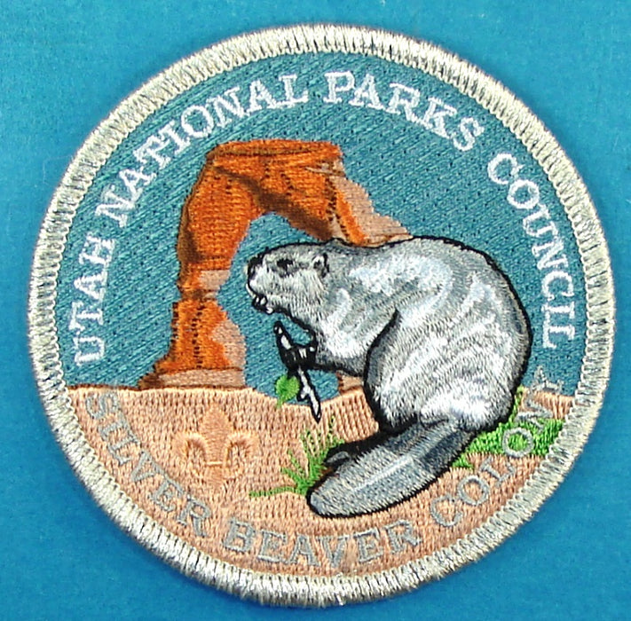 Utah National Parks Silver Beaver Patch