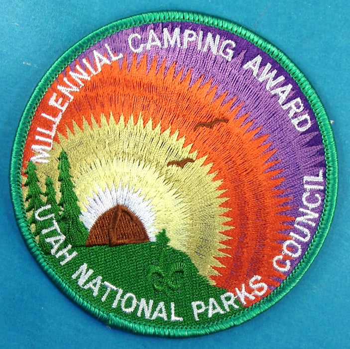 Utah National Parks Millennial Camping Award Patch