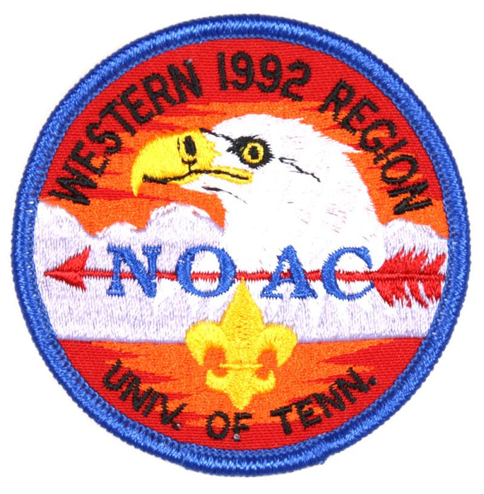 1992 NOAC Western Region Patch Blue Border