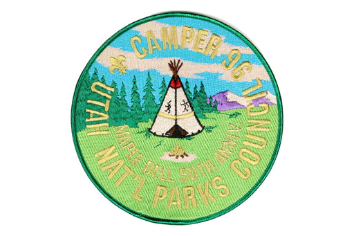1996 Utah National Parks Camper Maple Dell 50th Anniv Jacket Patch