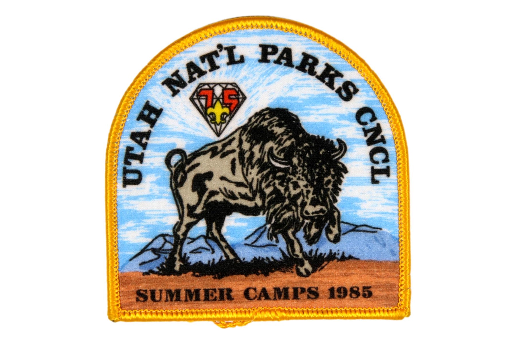 1985 Utah National Parks Camper Patch Printed