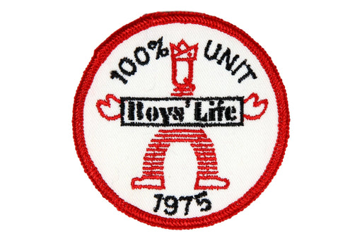 1975 Boys Life 100% Unit Patch