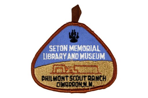 Seton Memorial Library and Museum Patch Gauze Back