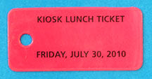 2010 NJ Kiosk Ticket Friday July 30
