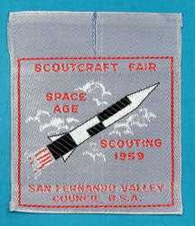 San Fernando Valley Council Scoutcraft Fair 1959 Patch