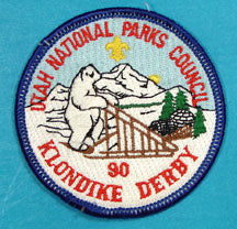 1990 Utah National Parks Klondike Derby Patch