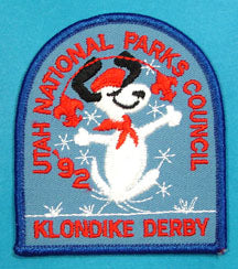 1992 Utah National Parks Klondike Derby Patch