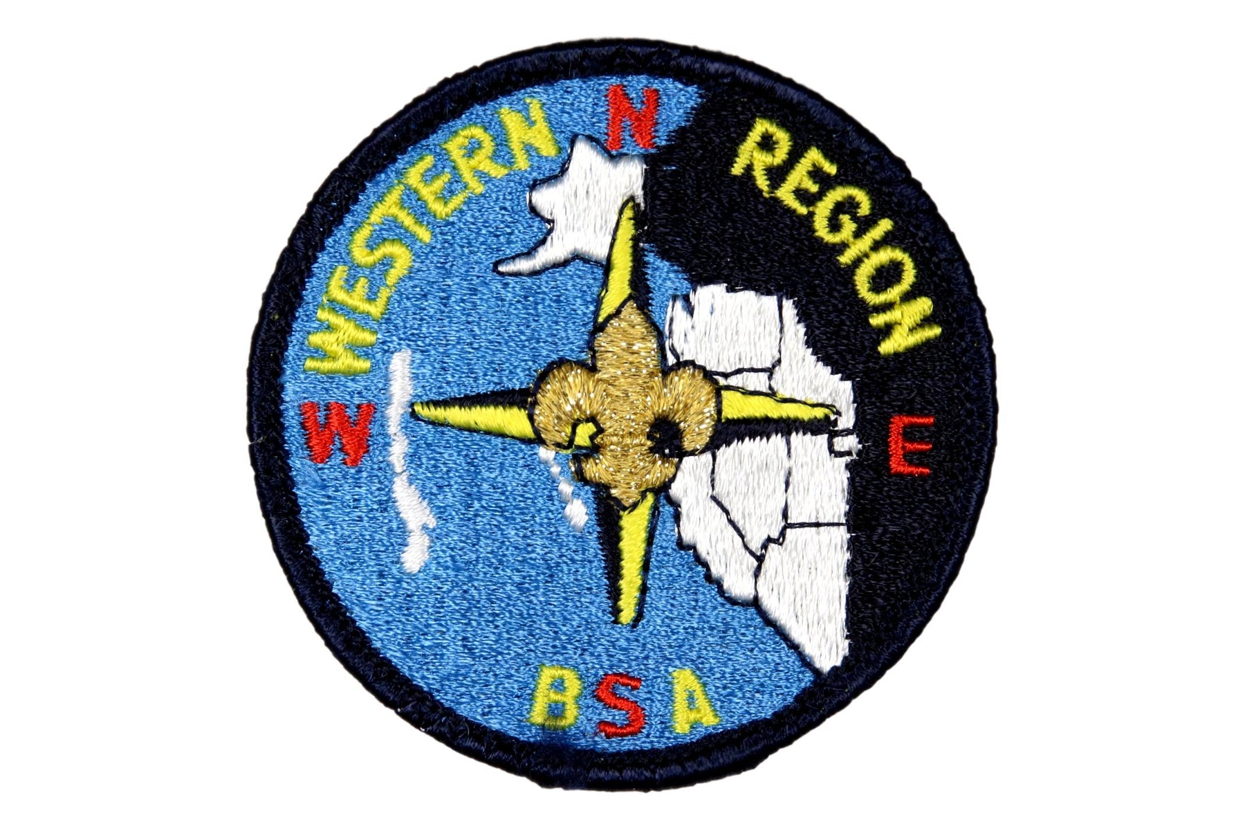 Western Region Patch BLK Border Plain Back