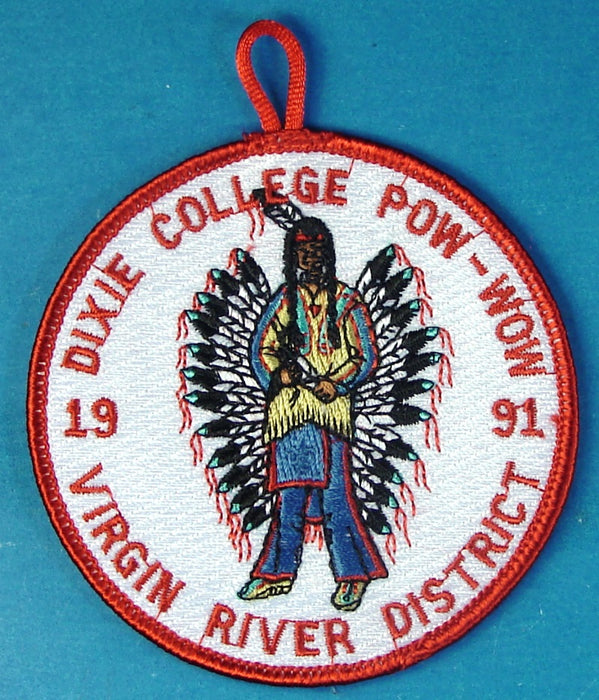 1991 Dixie College Merit Badge Pow Wow Patch