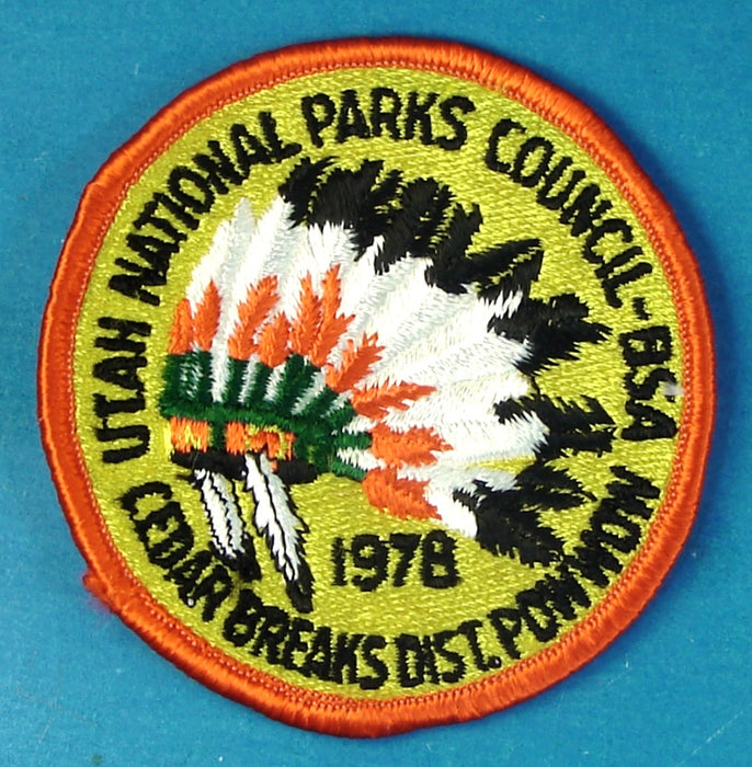 1978 Cedar Breaks Merit Badge Pow Wow