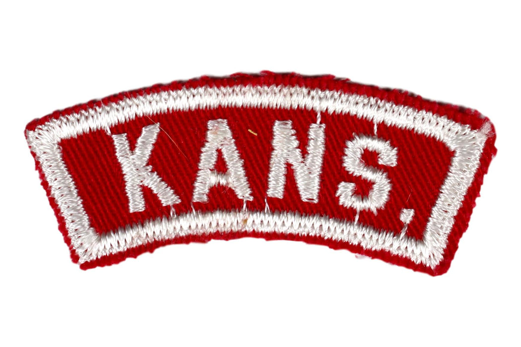 Kansas Red and White State Strip