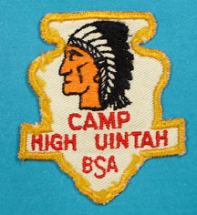 High Uintah Camp Patch 1954